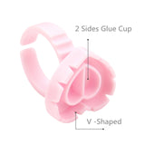 Eyelash Glue Ring 100 Pcs